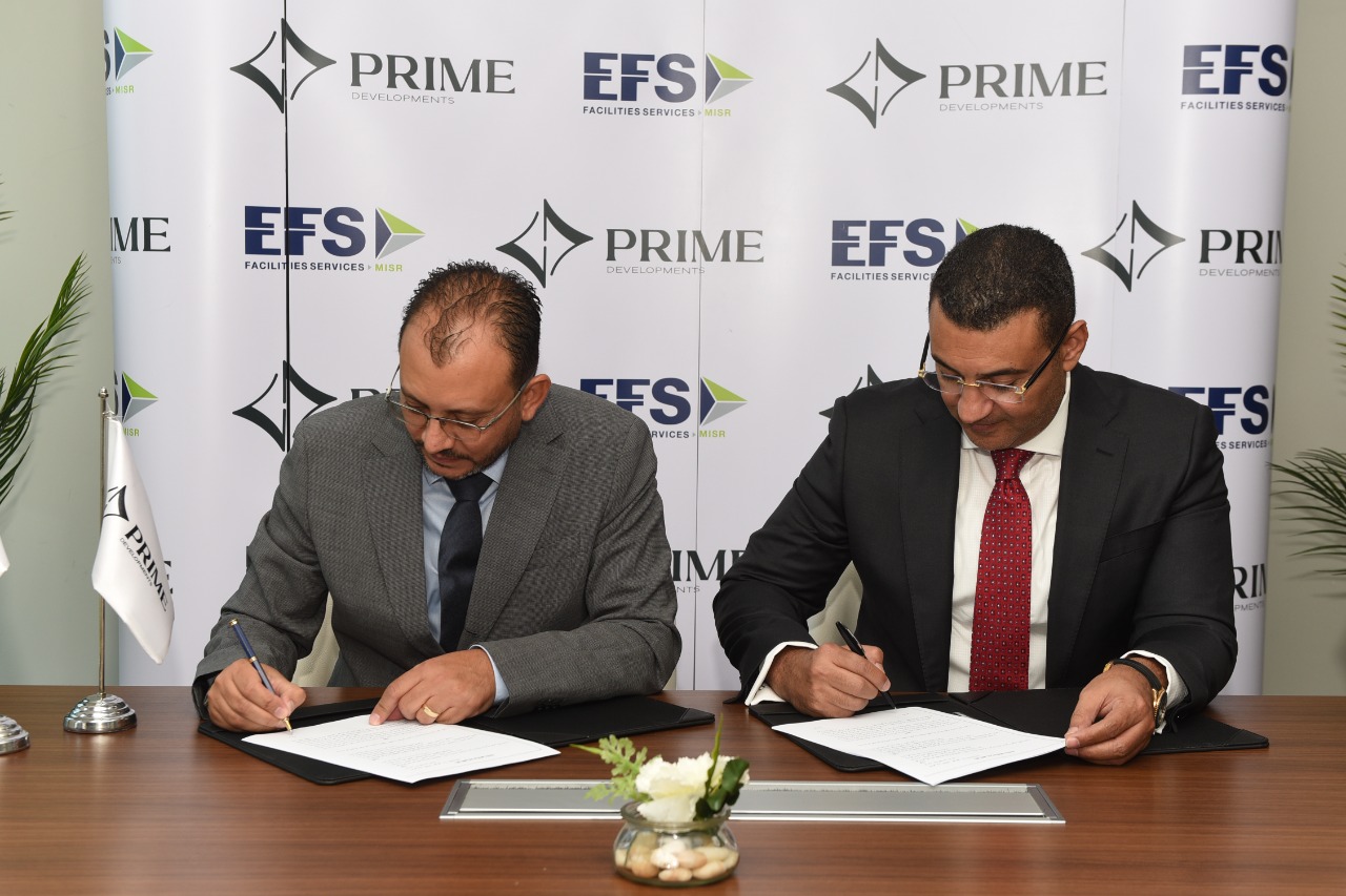 «برايم للتطوير العقارى» عقد اتفاق مع «EFS» لإدارة وتشغيل مشروعات الشركة فى العاصمة الإدارية