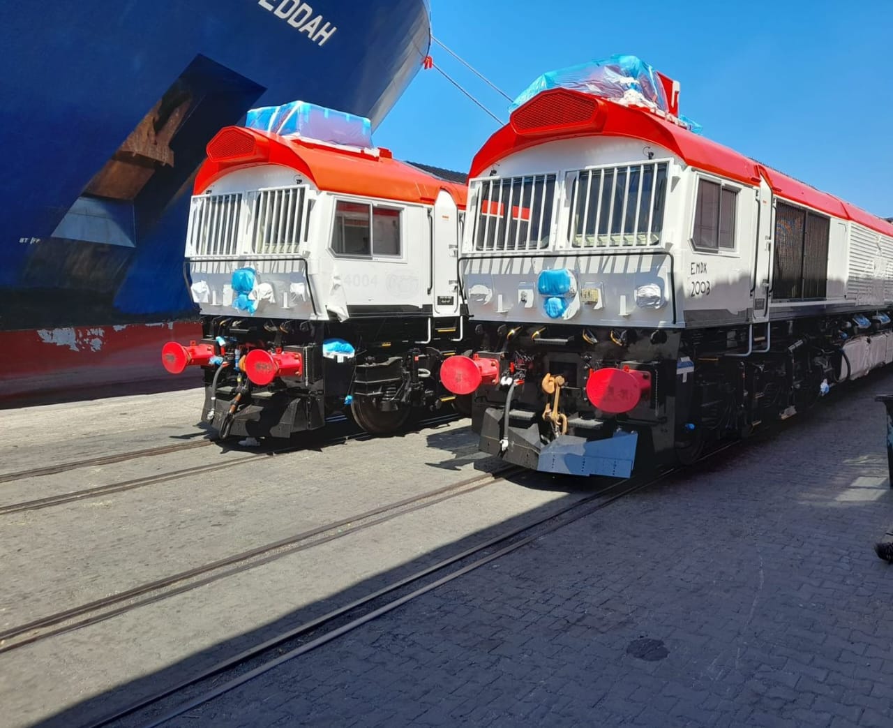 «السكك الحديدية»: وصول 3 جرارات PRL جديدة إلى ميناء الإسكندرية