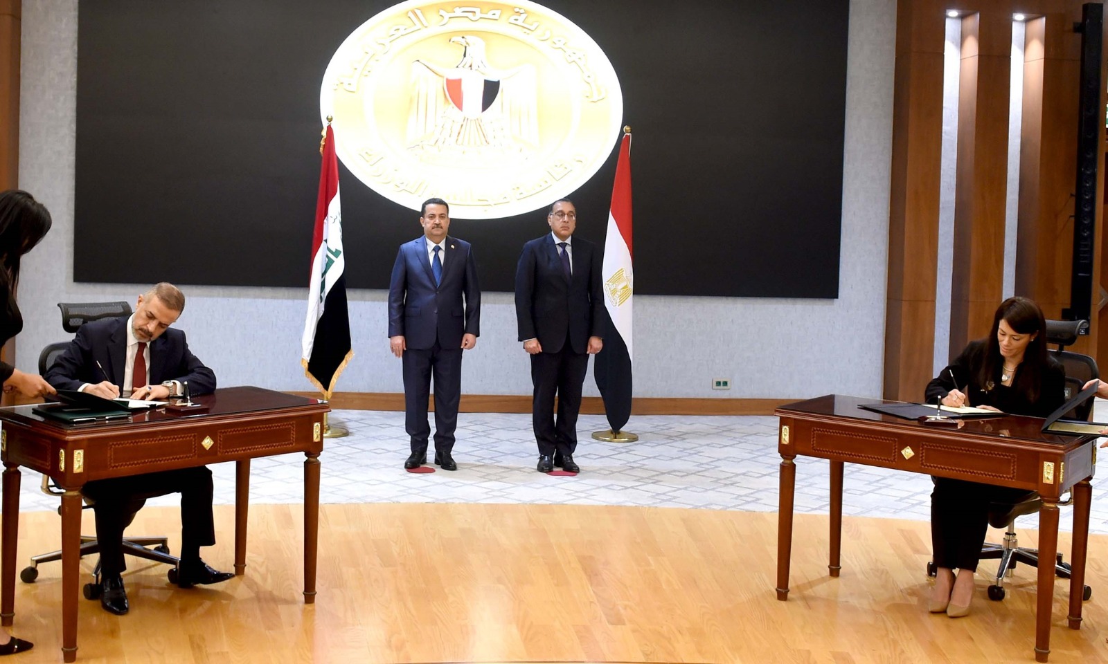 بحضور مدبولي.. توقيع 11 وثيقة تعاون بين مصر والعراق